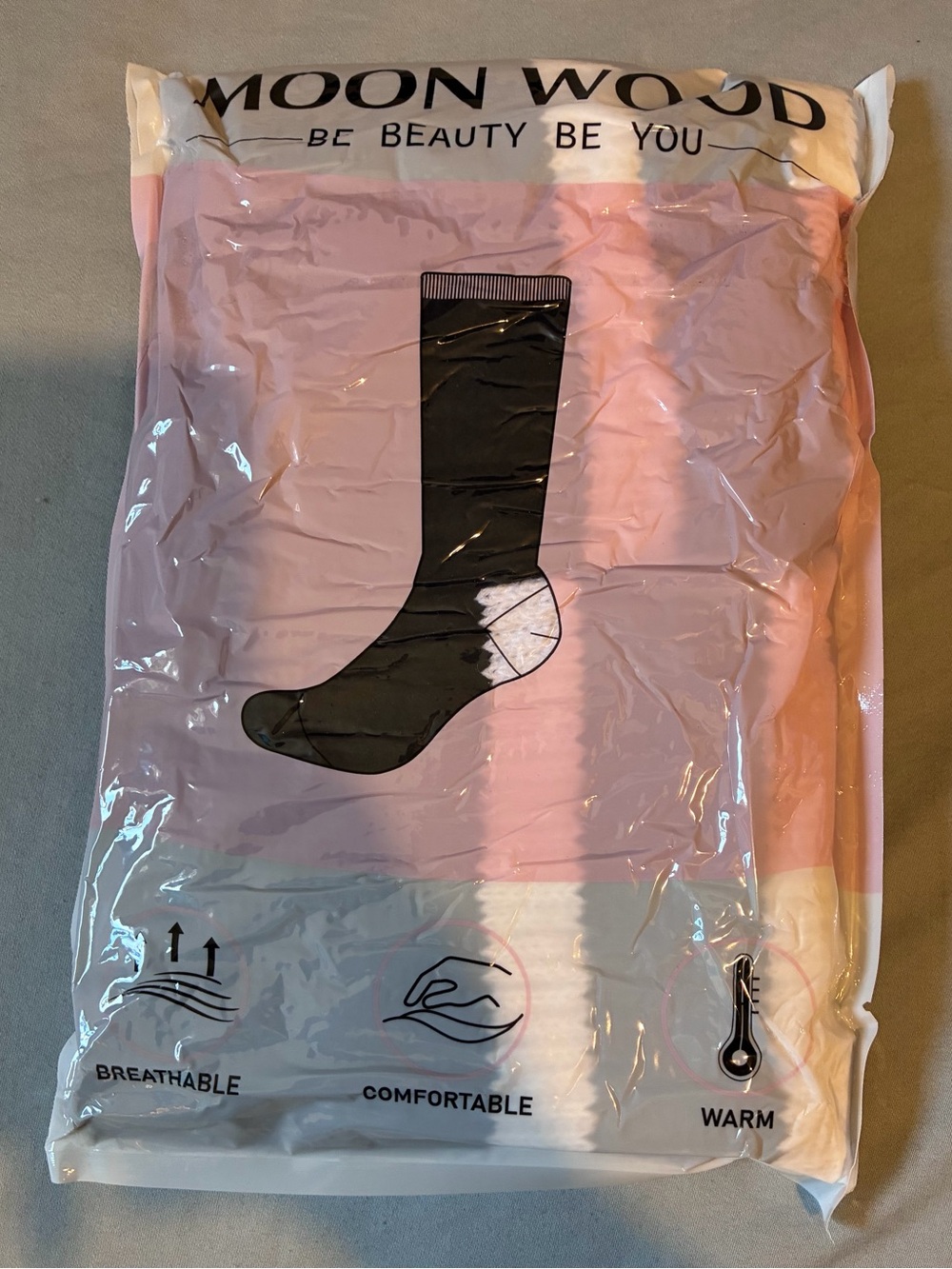 Moon Wood Thigh High Plus Size Socks